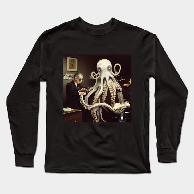 Tentacle Nightmare- Weird, unique, horror Long Sleeve T-Shirt by Wear it Proudly